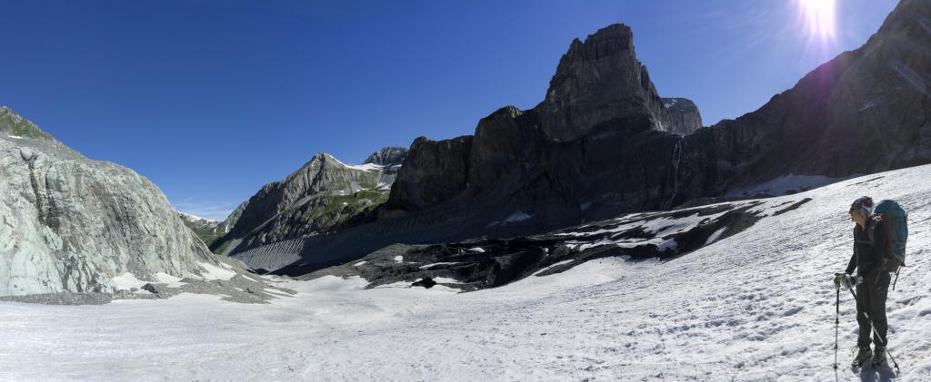 Sur le glacier de Pramort.