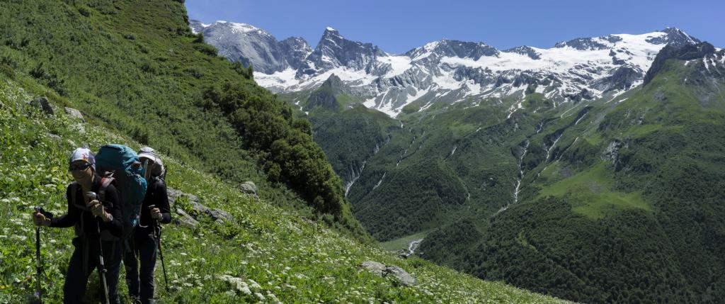 La montée au refuge de Plaisance.
