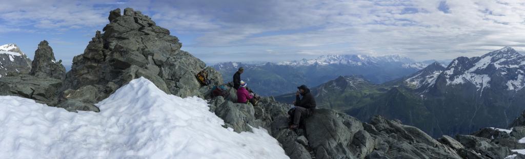 Sommet des Pichères et pause casse croûte.