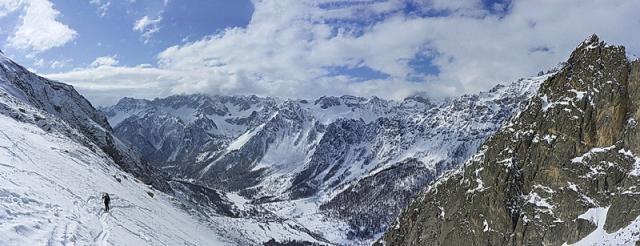 sous la Rocca Provenzale, au dessus de Chiappera.