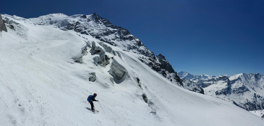 Desente au milieu des crevasses