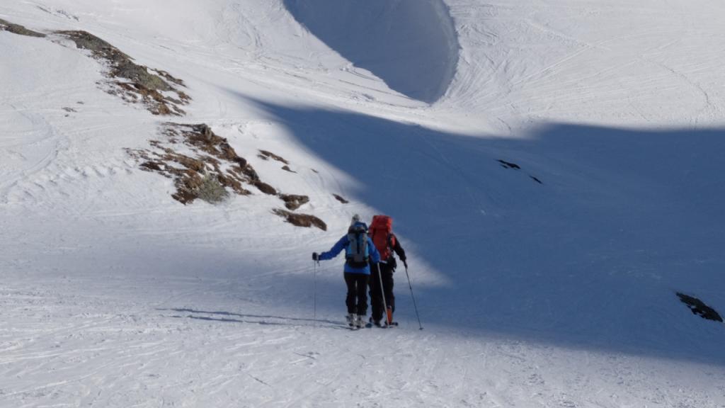 En montant à l'hospice