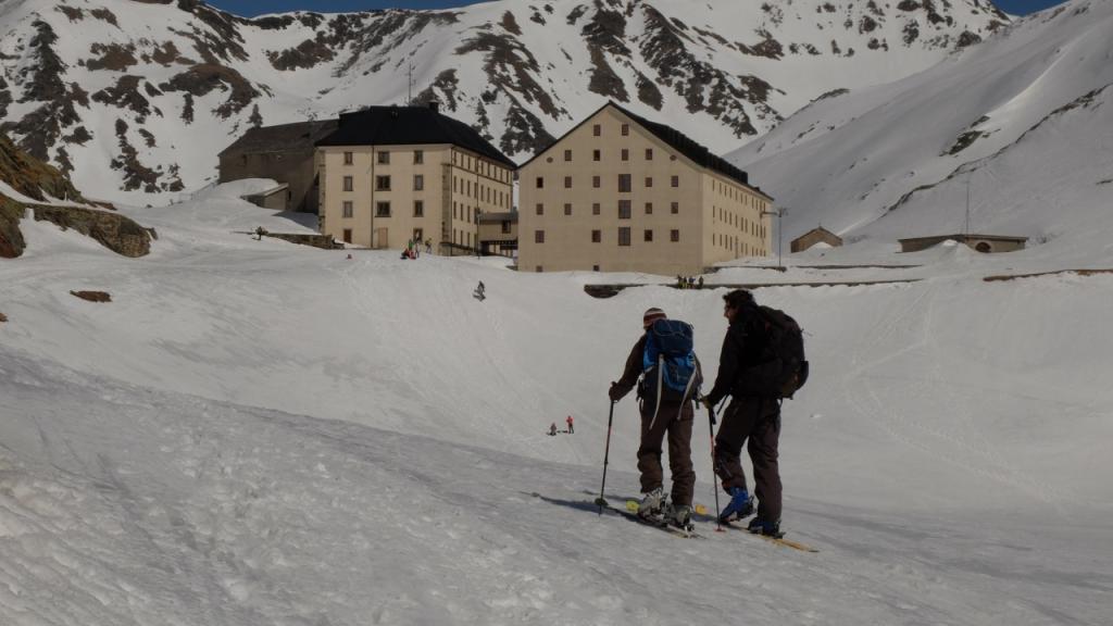 En arrivant à l'hospice