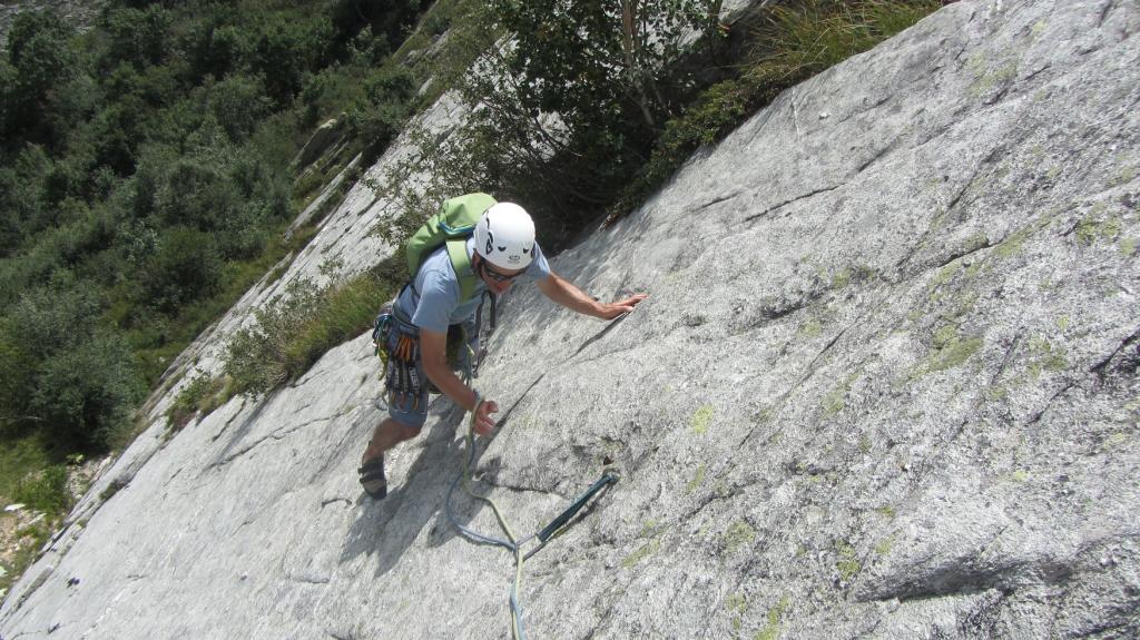 Escalade dans le Beaufortain - falaise de Séloge