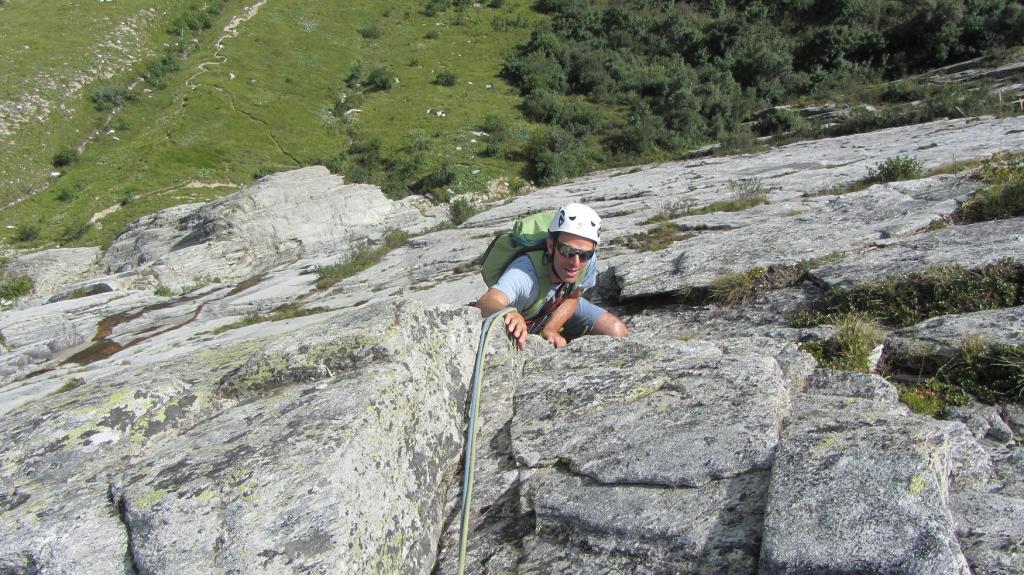 Escalade dans le Beaufortain - falaise de Séloge