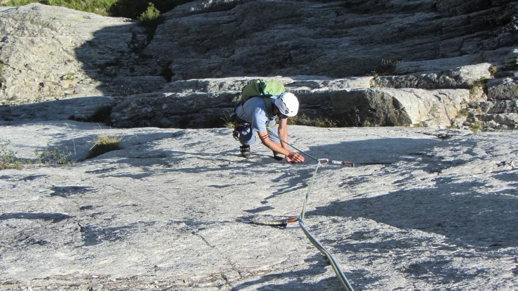 Escalade dans le Beaufortain - falaise de Séloge