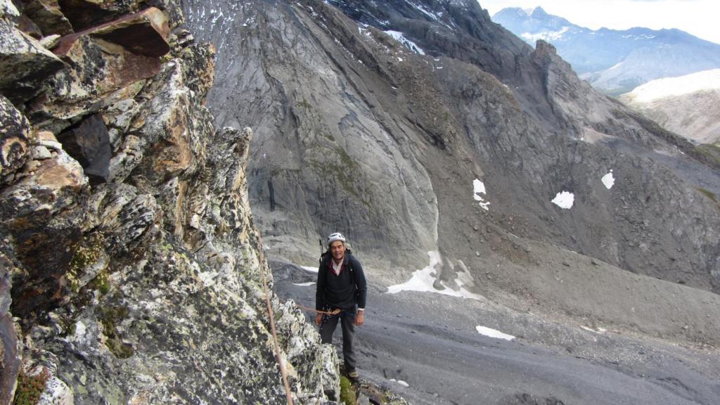 Grande Gliére escalade au dessus du col des schistes