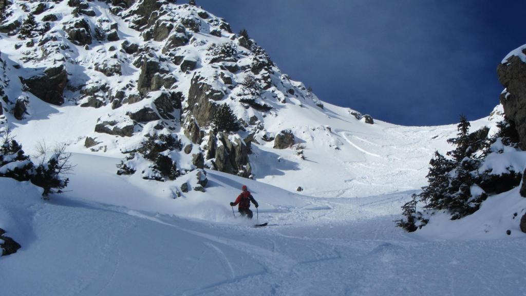 Hors piste les Arcs itinéraire des Lanchettes