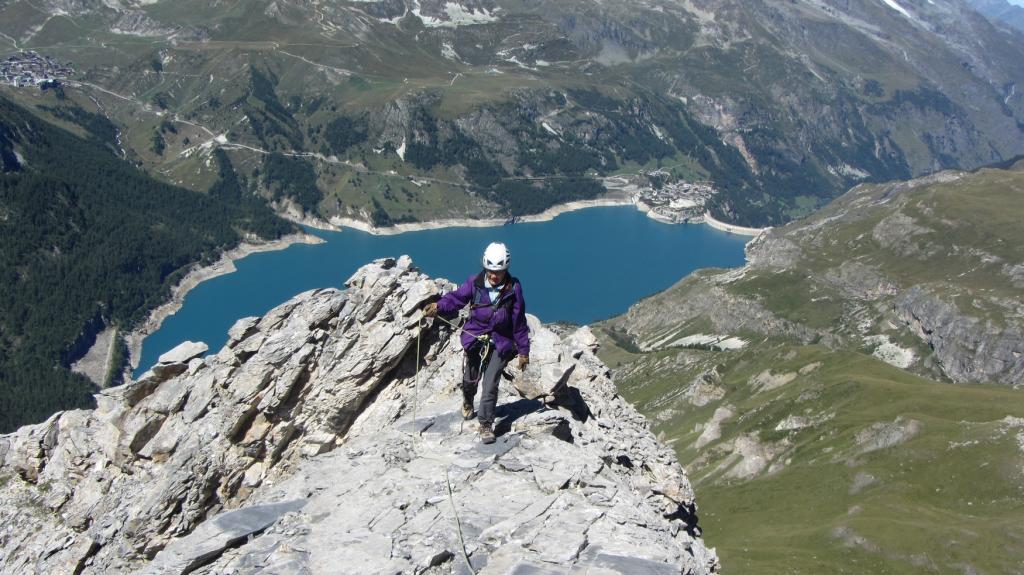 Alpinisme en Vanoise, escalade de l'Aiguille du Franchet