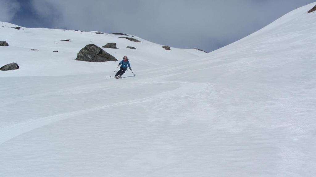 ski de randonnée Beaufortain descente de à la Pointe de Dzonfié