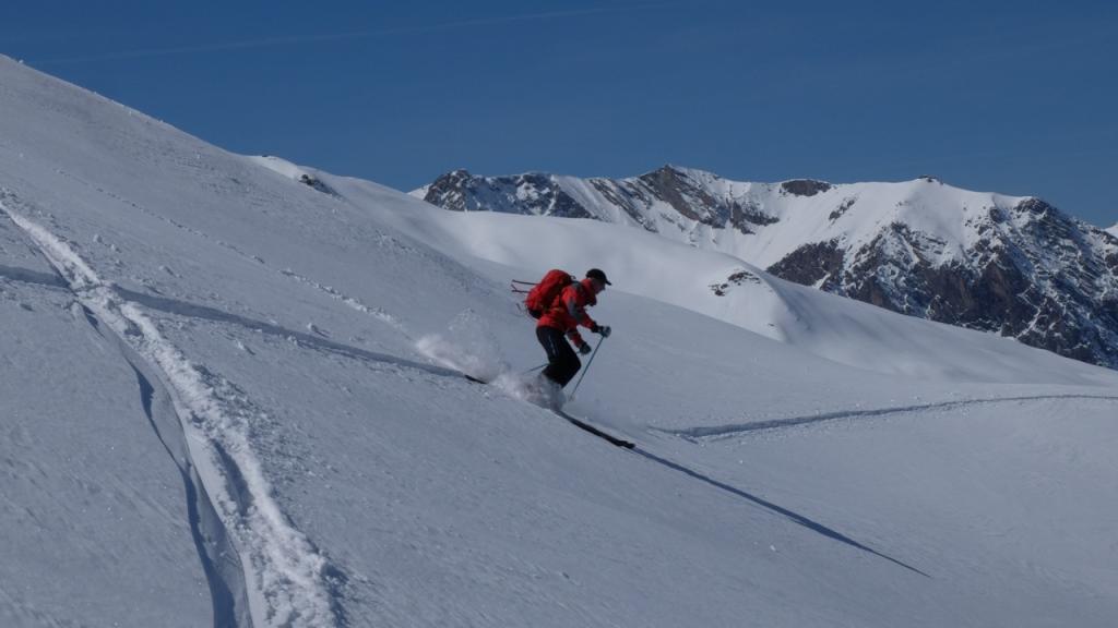 Neige de rêve à la descente