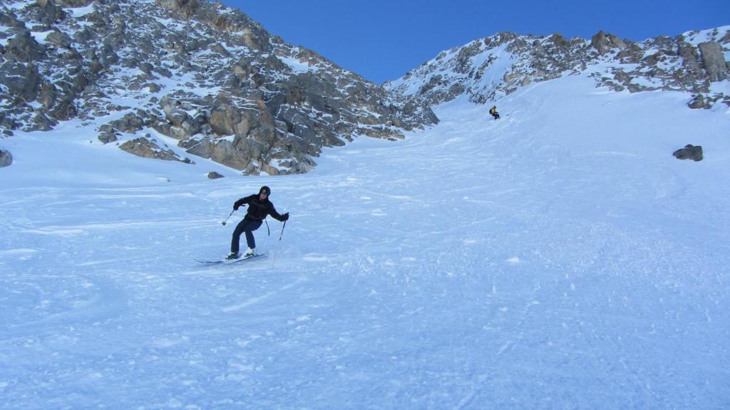 Hors piste Val d'Isère couloir des pisteurs