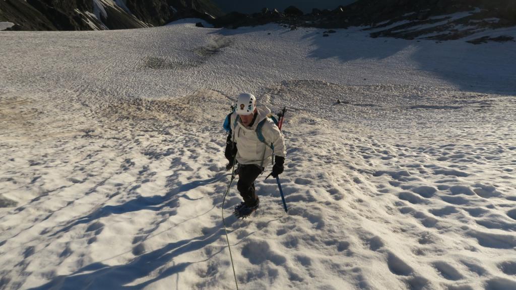 Début de la montée