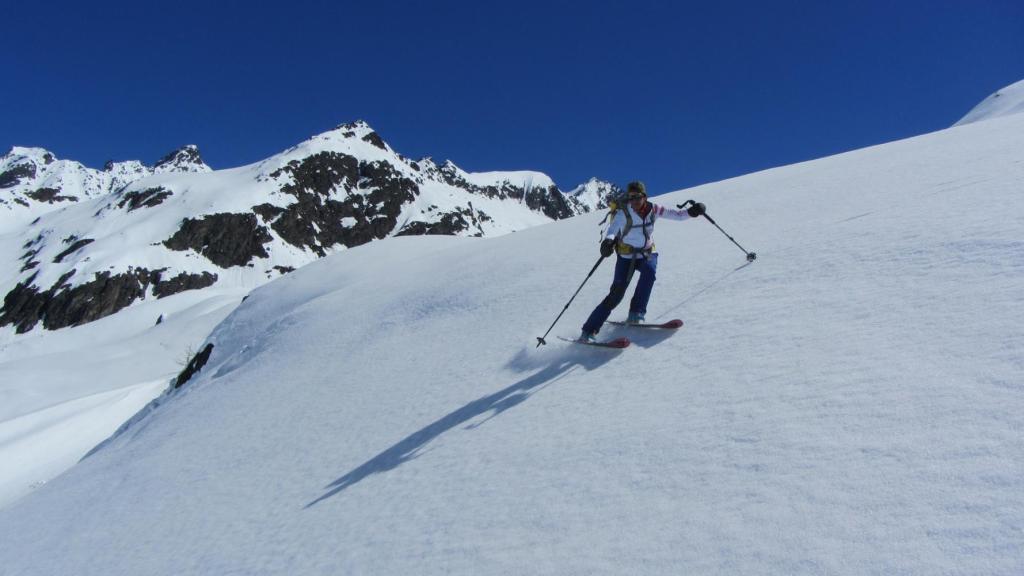 Ski de randonnée au départ du refuge du Ruitor - Vanoise