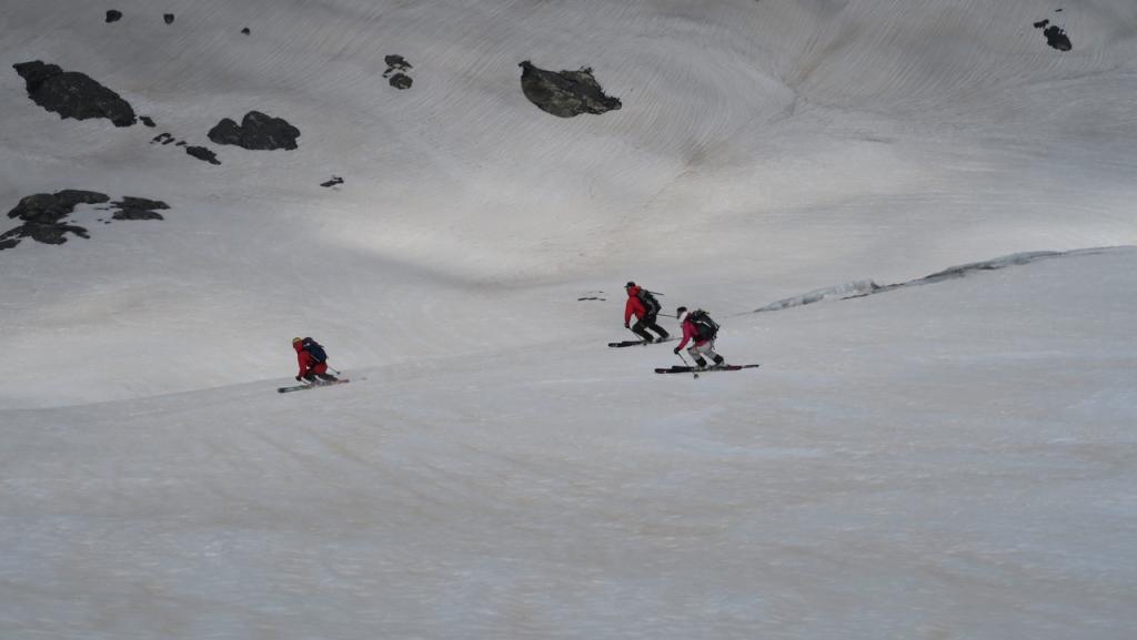 Sur le glacier