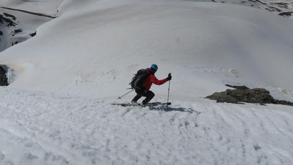 Descente vers le col de l'Iseran