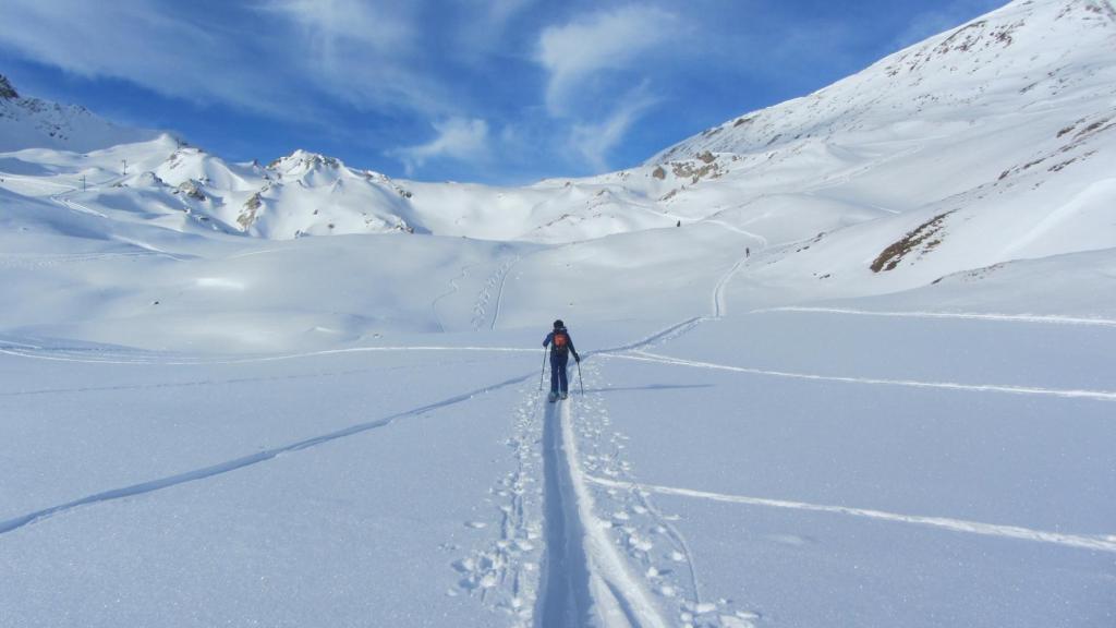 Ski de randonnée dans le parc de la  Vanoise col du Palet