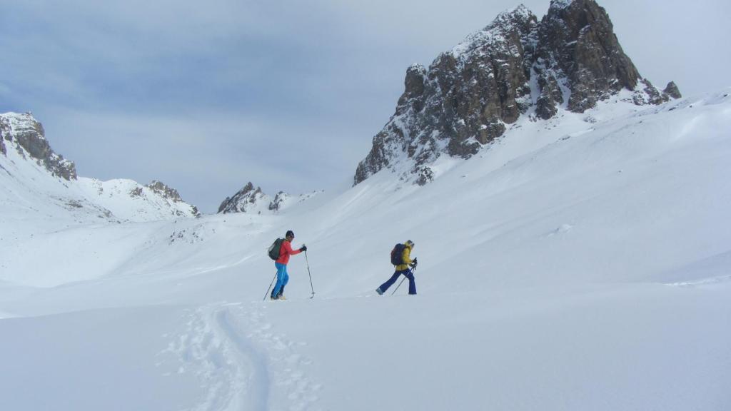 Ski de randonnée dans le parc de la  Vanoise col du Palet