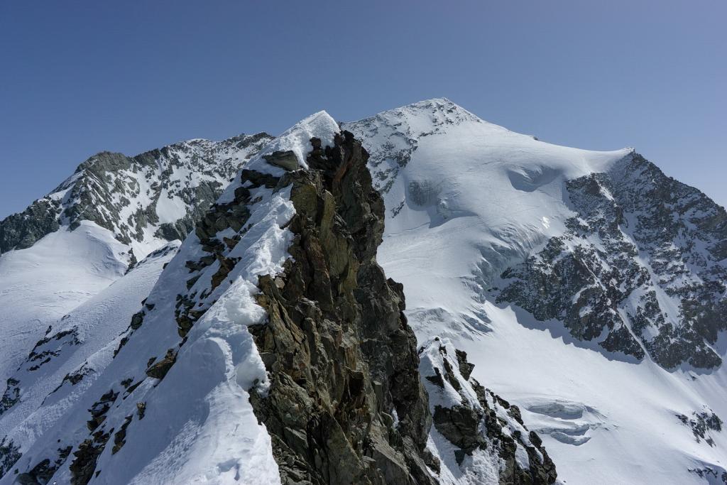 Pendant la traversée de l'aiguille du saint esprit.