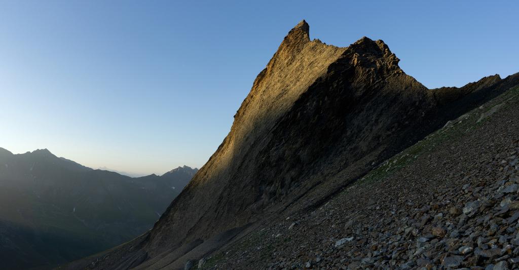 marche d'approche vers la grande écaille.